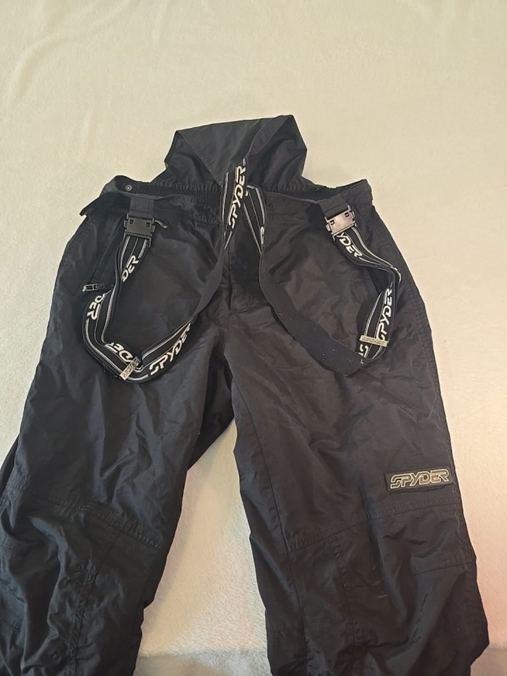 Spyder Ski Bib Overalls Mens Sz M Black Snowboarding Pant Style XT5000 Insulated